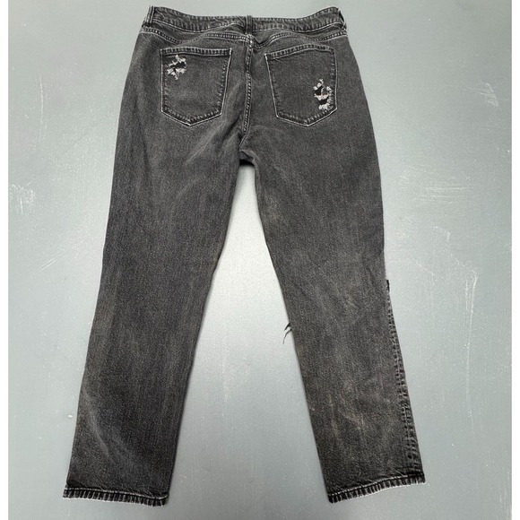 Eunina Jeans Women's 15/32 Juniors Black Denim Distressed Stretch Skinny Casual - Picture 7 of 15